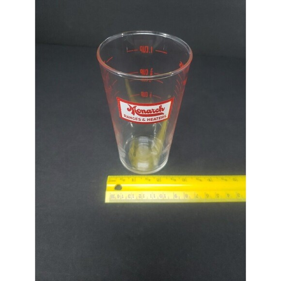 Monarch Ranges & Heaters Measuring Glass Tablespoons Cup Ounces Vintage MCM - Picture 13 of 15